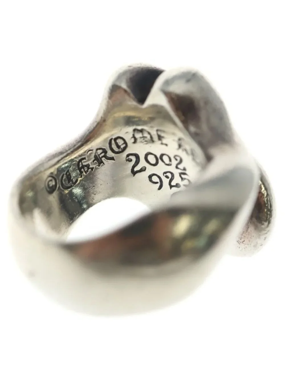 Chrome Hearts Lip Tongue Md Lip and Tan Ring Silver